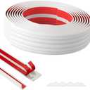 Duzzy Wall Corner Protector Trim, 20 Feet Flexible Inside & Outside Guard, Peel and Stick Molding, Self-Adhesive Strip for Wall Edge, Ceiling, Door Frames, Countertop