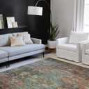 Loloi II Skye Collection SKY-07 Terracotta/Sky 7'-6" x 9'-6" Area Rug