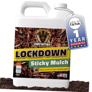 Lockdown Sticky Mulch Glue for Landscaping (64 Ounce)