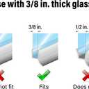 Prime-Line M 6264-1 3/8 In. x 36 In., Frameless Shower Door, Bottom Seal (Single Pack)