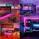 Led Lights for Bedroom 200 FT (2 Rolls 100 FT), with Remote and Application Control RGB Color Changing LED Strip Lights, Music Synchronization, Used for Room, Family, Party Decoration
