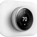 Compatible with Google Nest Thermostat 1st/2nd/3rd Wall Plate Cover - Petrichor Nest Thermostat Trim Kit, Made for Google Nest Thermostat 1st/2nd/3rd, Cover Imperfections Easy to Install - Snow (White)