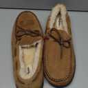 Dearfoams Genuine Suede Moc Slippers Men's Size 11 Chestnut Tan Moccasins NIB