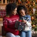 3 x GIOLNIAY Gnome Christmas Wrapping Paper for Men Women Kids - Navy Blue Xmas Gift Wrap with Gnome & Merry Christmas Text - 4 Jumbo Sheets, 2840 Each, Easy to Store