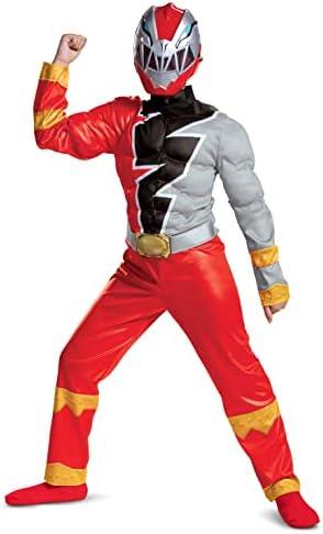 Red Ranger Muscle Costume for Kids. Size 7,8