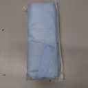 Blue Puffy Puffer Makeup Bag for Purse Small Makeup Pouch Quilted Cosmetic Bag Cute Cotton Toiletry Pouch Bag for Women