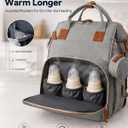 houscly 25L Diaper Bag Backpack with Changing Station, Large Capacity