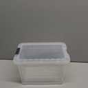 Superio Deep Storage Organizer Bin with Lid X-Deep Small Clear Storage Box with Latch for Home, Kitchen, Garage- Store, Food, Supplies, and Hair Accessories (4.75 Quart)