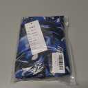 MECH-ENG Men's Graphic Print Mesh Athletic Shorts Basketball Streetwear Lightweight Drawstring Shorts with Pockets (Blue) S