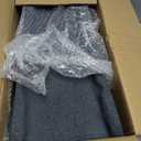 Sekcen 2 Pack Rubber Downspout Splash Block Rain Gutter Down Spout Drain Trays Gray