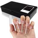 Square Nail Tips Full Cover, Extra Long Clear Professional Acrylic Tips, XXL Utra-hard False Nails Press on Nails for Nail Extension Manicurists, 360Pcs