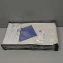 100% Blackout Shield Linen Blackout Curtains for Bedroom 96 Inches Long, Back Tab/Rod Pocket Living Room Drapes, Thermal Insulated Blackout Curtains 2 Panels Set, 50" W x 96" L,Cream