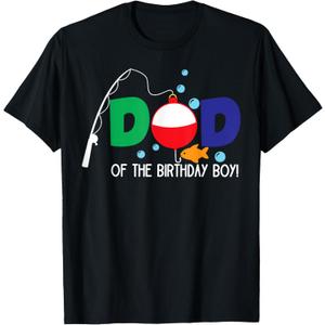 Dad of The Big One Fishing Boy First Birthday Ofishally T-Shirt
