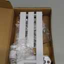 WALI Mini Foldable Projector Wall Mount with 360 Rotating Gimbal, Fully Adjustable Wall/Ceiling Mount Bracket for 1/4" M4 M6 Screw Projectors, Small Projector Holder up to 4.4lbs (1330LM-PMW), White