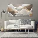 AOZEMI Abstract Wall Art Grey Wall Decor White Pictures Art Print Modern Canvas Artwork for Bedroom Bathroom Living Room Office 29"x 59"