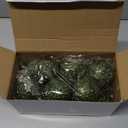 12 Pcs Neutral Christmas Ball Ornaments Vintage Christmas Ornaments Farmhouse Xmas Tree Decor Shatterproof Plastic Hanging Pearl Balls for Xmas Festival Holiday Party Decor (Green)