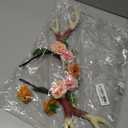 Deer Antler Headband Reindeer Horns Rose Flower Crown for Women Halloween Christmas Cosplay Hair Accessory