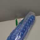 AmazerBath Shower Mat Non Slip 40 x 16 Inches, Bathtub Mat Shower Stall Mats with Suction Cups and Drain Holes, Non Slip Bath Mat for Tub for Elderly & Kids, Clear Blue