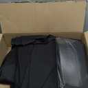 4 Pack Round Tablecloth 120 Inch Black Polyester Washable Fabric Table Covers for Wedding Dining Table Buffet Parties Banquet Decor