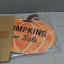 4 Pcs Fall Pumpkin Plastic Yard Sign, 15.7 x 13 in Garden Stakes
