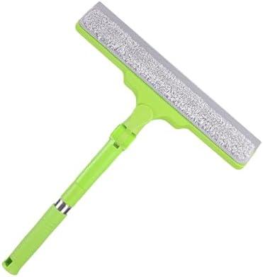 Homilifibra All-Purpose Shower Squeegee for Glass Doors, Bathroom Cleaner Tool for Household Home Window Mirror, Cleaning Tile Wall,Car,Windshield Squeegee with 12" Blade and 15" Long Handle