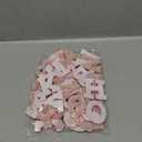 Morcheiong 26Pcs Pearl Rhinestone Letter Patches Self Adhesive A-Z, Stick on Pearl Letter Patches for Clothes, Fabric, Backpack (Pink) (26Pcs 1.8")