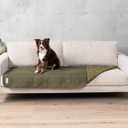 PetAmi Waterproof Couch Cover for Dogs, Waterproof Pet Blanket, Reversible Furniture Cover Sofa Protector for Pet Cat Bed, Washable Waterproof Blanket Dog Cover for Couch Seat, 30x70 Green