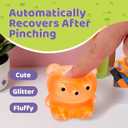 12Pack Fidget Toys Squishy Cute Bear Squeeze Ball , Stress Balls for Stress ReliefPull Stretch Classroom Prize Party Favors Toys for Kids