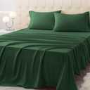 Homilay Twin Size Bed Sheet Set - 3 Piece Soft Microfiber Sheets with Deep Pockets, Cooling Technology, and Wrinkle-Free Pillowcase. Hotel-Quality, Durable Bedding, Eden Green