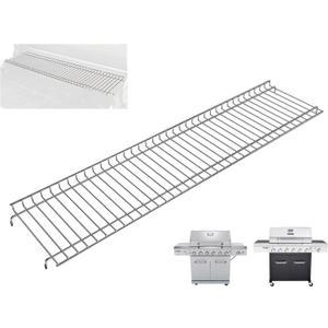 Warming Rack Replacement Part for Nexgrill 6 Burner 720-0896X 720-0898 Grill, Heavy-duty Stainless Steel Grill Upper Warming Rack for Nexgrill Deluxe 6-Burner Propane Gas Grills