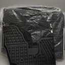 LASFIT Floor Mats & Trunk Mat with Backrest Mat for Honda Pilot 2023-2025, Split & One-Piece Foldable Seating All Weather TPE Floor Liners 1st & 2nd & 3rd Row & Cargo Mat with Seatback Mat, Black