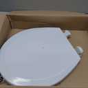 BEMIS 500EC 390 Toilet Seat with Easy Clean & Change Hinges, 1 Pack Round, Cotton White