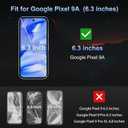 2 x SPARIN Screen Protector for Google Pixel 9A 6.3 Inches, [2+2 Pack] Pixel 9A Tempered Glass, Easy Installation with Auto Alignment Frame, Bubble-Free/Case Friendly