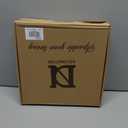 Christmas Wreaths for Front Door Outdoor, 24 Inch Artificial Xmas Winter Wreath, Christmas Wreath for Indoor Window, Wall, Porch, Mantel Decor, Decorated with Pine Cones, Bells & Red Bows Decorations (Red and Beige)