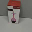 Upside Down Wine Glass Unique Cute Fancy and Funny Red and White Long Stem Wine Glasses Fun and Cool Wine Gift for Women Or Men for Birthday and Holidays and for Party or Wedding 14 Fl Oz (Transparent)