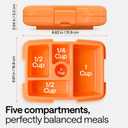 Bento Box with Hot & Ice Packs  5 Leakproof Containers, Insulated Lunch Box for Women, Men, Kids & Toddlers  Heated Thermal Food Warmer  Reusable Snack Boxes for Daycare, School & Meal Prep Thermos (Bright Orange)