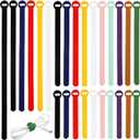 150PCS Cable Ties4+6+8+10 Inch Reusable Cable Management, Multi-Purpose Adjustable Cord OrganizerFastening Microfiber Cloth Hook and Loop Cable Organizer Wire StrapsAssorted Colors