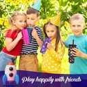 Kids 24 oz Tumbler with Handle, Leak-Proof Screw-On Lid with Removable Silicone Straw, Spill Proof, Reusable Stainless Steel Insulated Water Bottle, Gift for Boys Girls Adults, Black