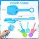 24 Pcs Sand Shovels for Kids, 7.7'' Plastic Beach Shovel Colorful Mini Scoops Bulk Sand Toys for Student Gifts Digging Gardening Outdoor Activities Party Favors, 5 Colors