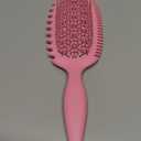 Curl Defining Brush, Vented Curly Hair Brush for Effortlessly Detangling Shaping and Styling, Candy Brush for Wet or Dry Hair Types for Women and Girl, Defining with Side Gear, Reduces Frizz (Pink)
