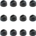 ZYAMY 12PCS Hairpin Leg Protectors Furniture Table Chair Legs Floor Protectors Tip Table Chair Legs Rubber Caps Office Chair Foot Covers Non Slip Feet for Diameter 10 to 12mm Hairpin Legs Black