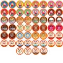 Coffee Pod Variety Packs Flavored Sampler, Assorted, Compatible with 2.0 K-Cup Brewers, Variety Pack, 52 Count (Pack of 1)