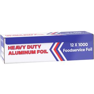 Aluminum Foil (12"x1000 ft.) - Heavy Duty Aluminum Foil Wrap for Food, BBQ, Grilling and Roasting - Tin Foil Perfect for Multipurpose Kitchen (1 Box)