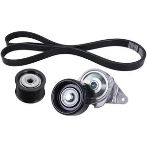 Serpentine Drive Timing Belt Tensioner Idler Pulley Kit Compatible with 2008-2018 Toyota Land Cruiser Sequoia Tundra & GX460 LX570 V8 4.6L 5.7L Replaces# 89378 39185 36370 8PK2415 K080948