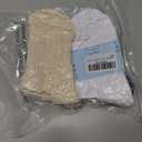 AugRing Women's Striped Cotton Crew Socks Cozy Casual Athletic Quarter Socks for Running & Gym Size 5-11
