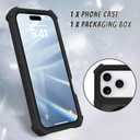 Bonoma for iPhone 17 Pro Max Case 2025, Sparkly Glitter Bling Back, Magnetic Support for MagSafe Shockproof Cover, Crystal and Corner High-Duty Protection for Girls Women -Black