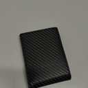 RUNBOX Wallet for Men Slim Rfid Leather 2 ID Window With Gift Box (Carbon Black-15 slots)