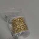 16.4 Feet Aluminum Curb Chains 10x6.5x1.8mm Twisted Links Cross Cable Chains Golden Plated with Spool for Pendant Necklace Jewelry Making