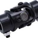 1 PC SHLPDFM Single Universal Joint Black Powder Coated 3/4" DD X 3/4" DD Universal Steering Shaft U Joint Coupler