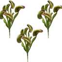 3Pcs Artificial Venus Flytrap Plants Lifelike Carnivorous Venus Flytrap Plants for Halloween Home Garden Office Decorations